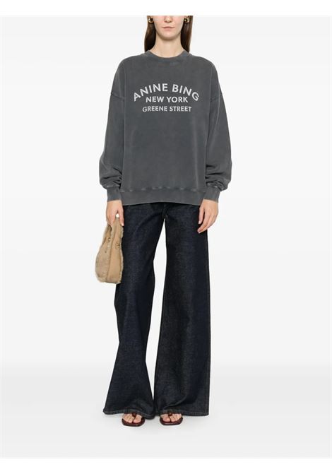 miles sweatshirt new york woman black ANINE BING | A-08-11728WBL1